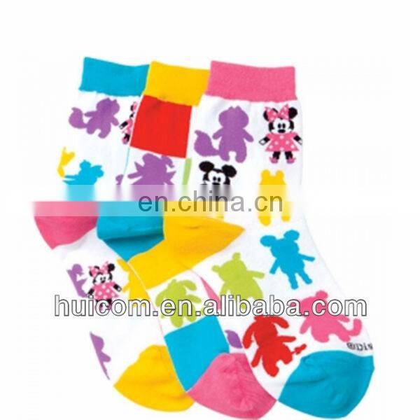 colorful knitting sock