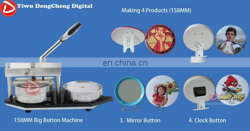 158mm Clock ,Mirror,Photo Frame,Coin Saving Button Maker