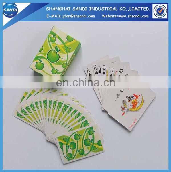 Promotional custom paper poker card