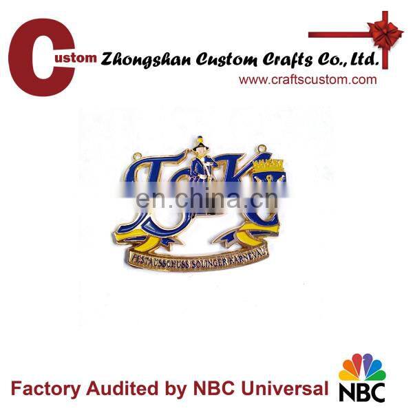 Awarding custom school metal gold souvenir medal in zhongshan