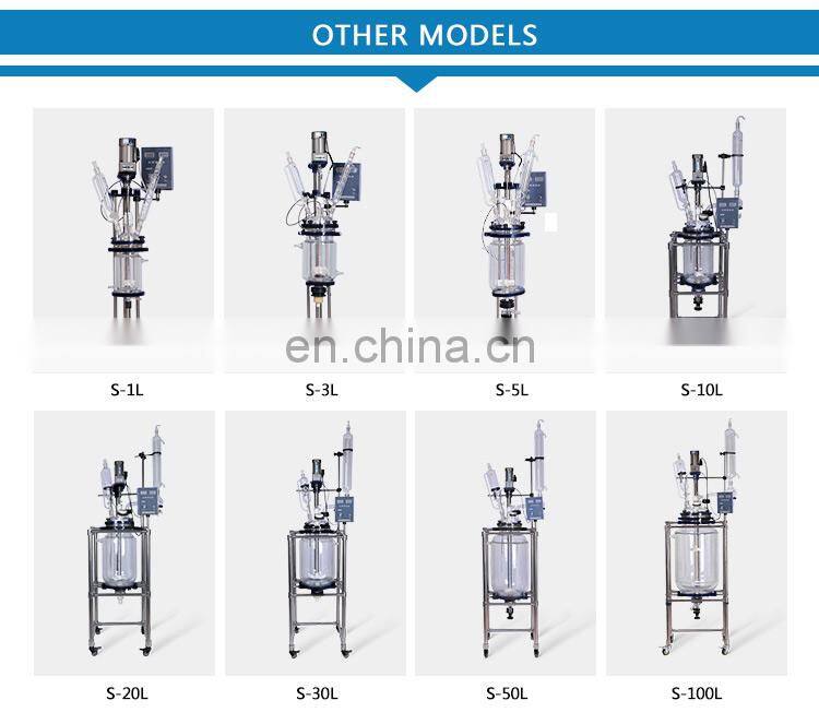 Lab Scale Mobile Glass Reactor with Vertical Condenser