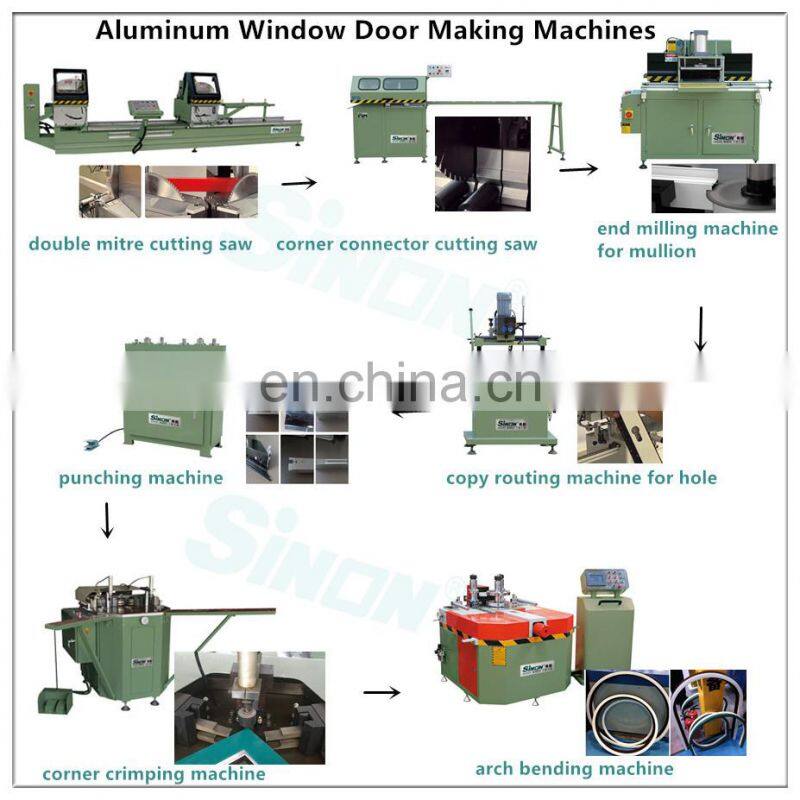 Aluminium Profile Double Mitre Cutting Saw Aluminum Window Making Machine