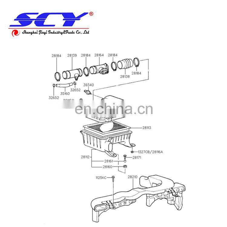 Plastic Air Filter Housing Suitable for HYUNDAI ACCENT 28112-22052 28112-22052