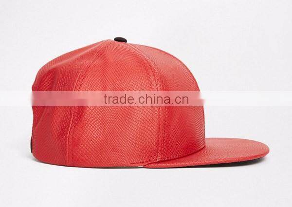 2016 Wholesale High Quality Leather Snapback