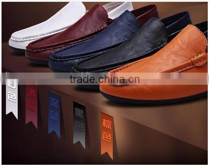 men round toe comfortable breathable flexible casual driver dress shoes
