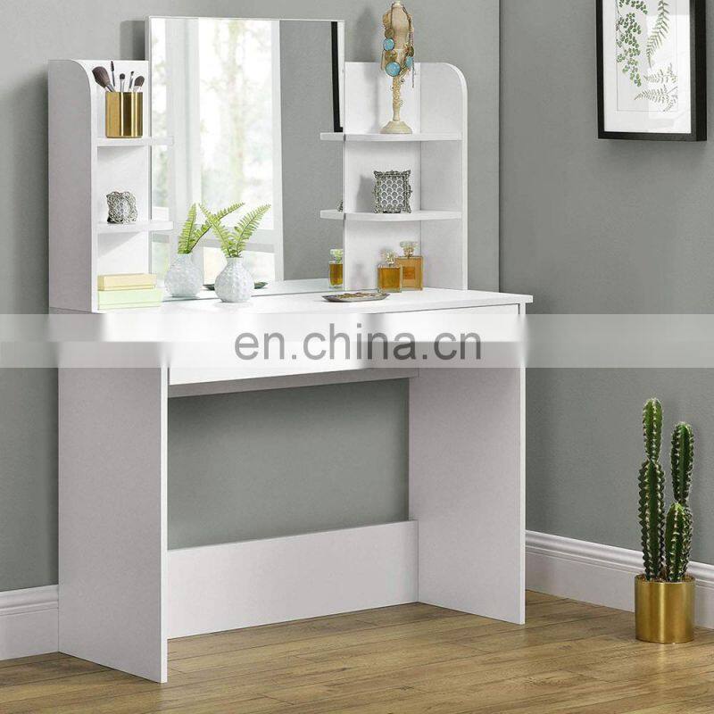 Wholesale Vanity Set Dressing Table Lady Makeup Table with Mirror Wooden Dressers