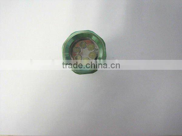 hand portable aluminum 6 led torch light