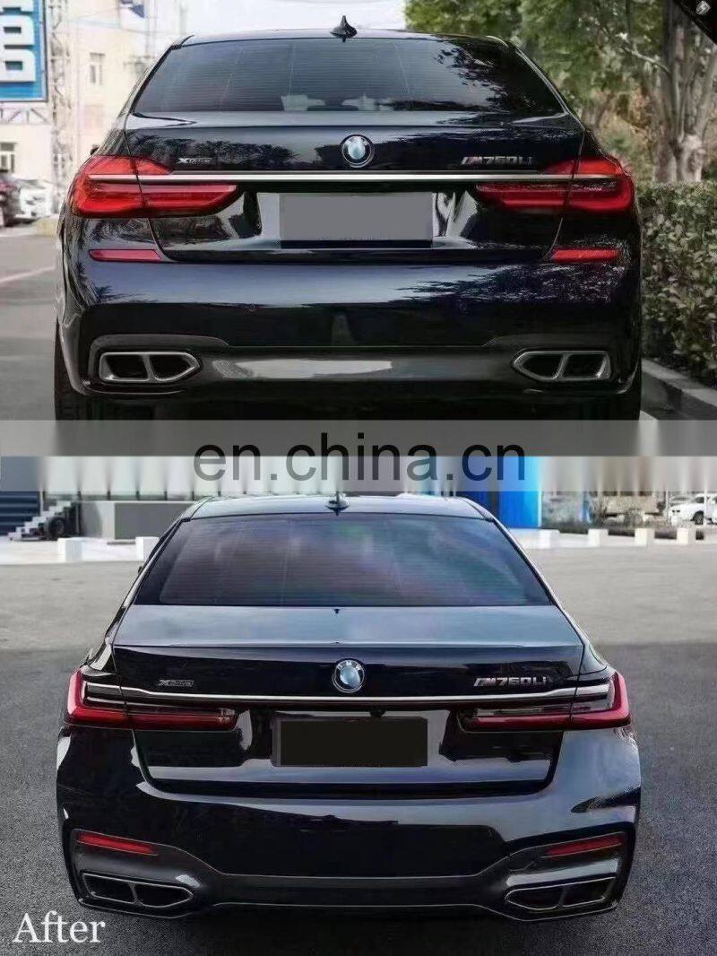 Runde PP Material For BMW 7 Series G11 G12 Old To New M Style Body Kit Front Rear Bumper Lip Side Skirt Fender Hood Headlight