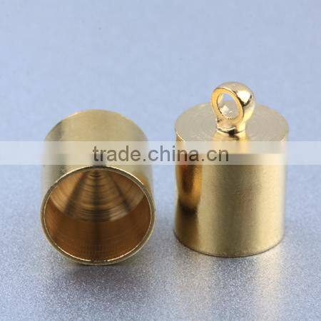 manufacture strong jewelry findings brass cord end