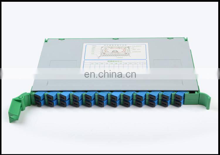 12 24 core SC LC port ABS Integrative fiber optic splice cassette tray