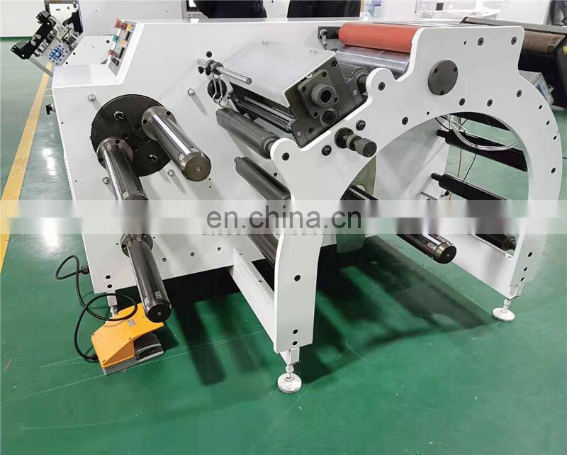 UTS370S High Speed Self Adhesive Label Sticker Cutter Rewinding Machine Price with Turret