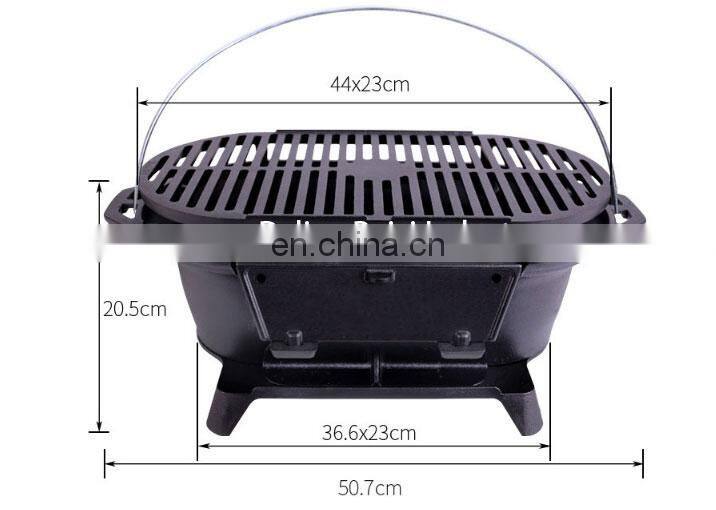 Russian homemade cast iron charcoal bbq grill