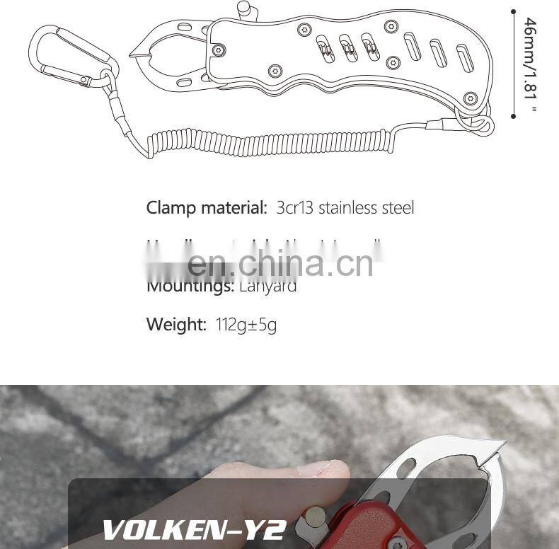 Mini High-quality Fish Lip Grips Outdoor Fishing Pliers Stainless Steel Lip Holders Factory Direct Sales in Many Colors