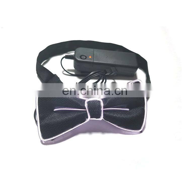 Led Light Up Bow Tie Neon Necktie Masquerade Party Luminous Bow Tie Glow In The Dark Birthday Wedding Cosplay Costume Supplies