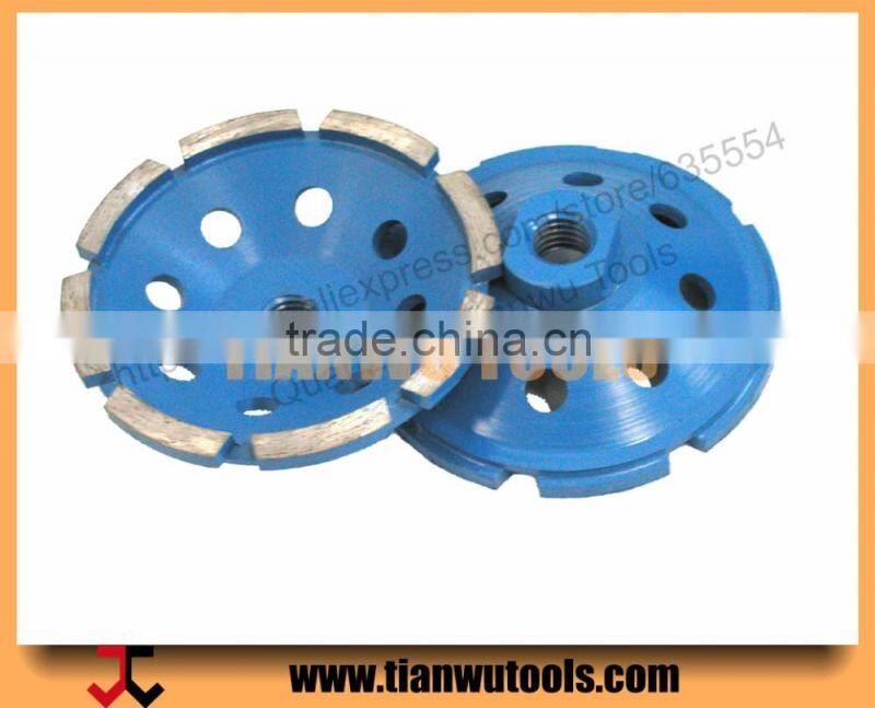 Single double row diamond cup grinding wheels