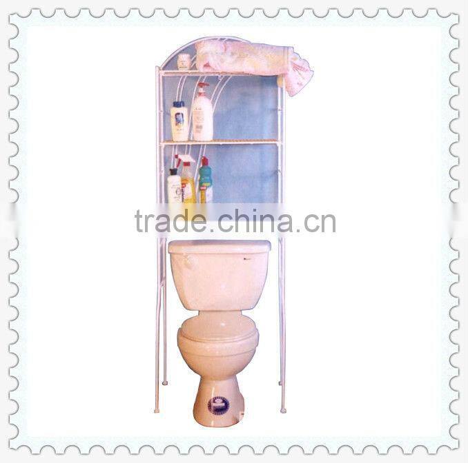 curved top handmade metal bathroom corner shelf