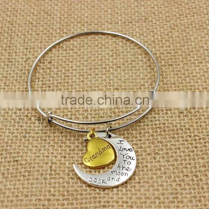 2016 alex bangles adjustable expandable silver bangles wholesale cheap price unisex gender bangles