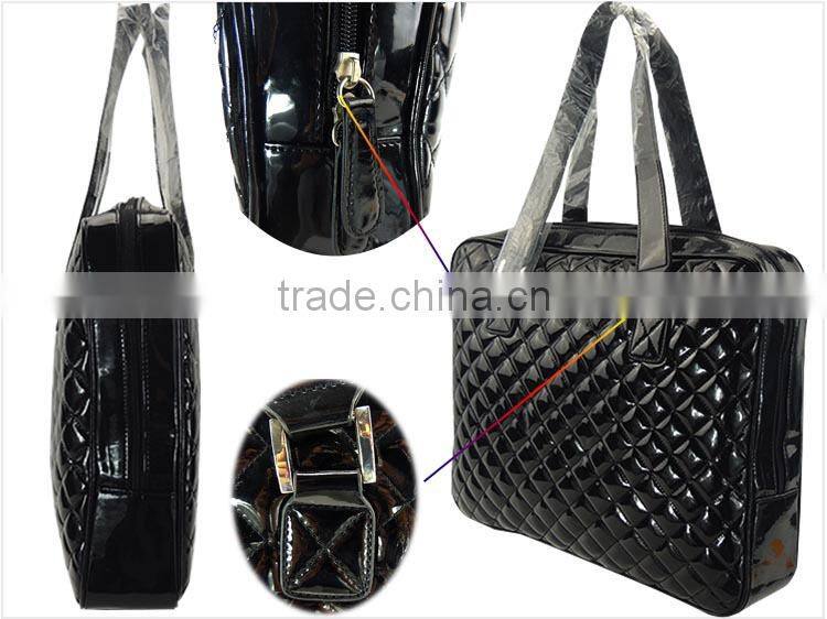 bright leather Lozenge bag wholesale quilt tote bag
