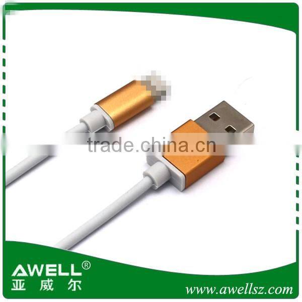 New arrival aluminium shell USB Cable for iphone 5/6/6s/6plus cable Charging & Syncing Devices