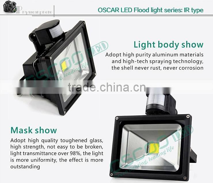 Underwater floodlight Outdoor 10w Motions sensor led flood lighting