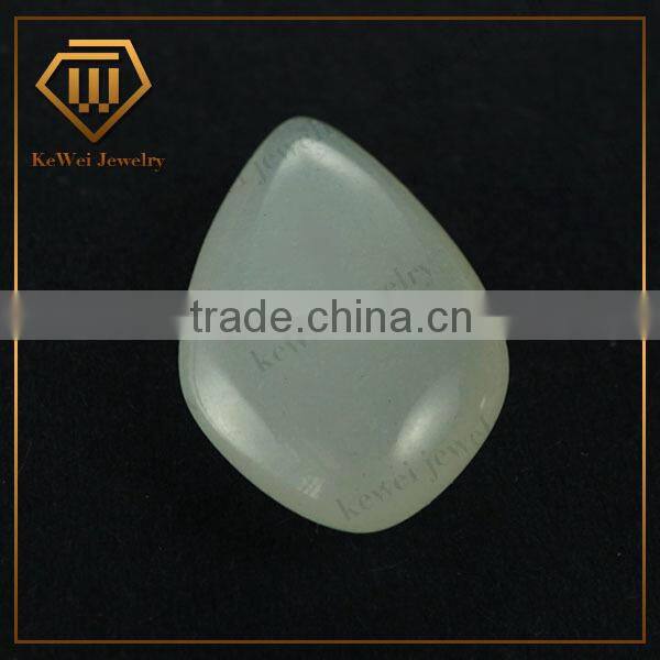 Special shape green gemstone for fashion glass bead