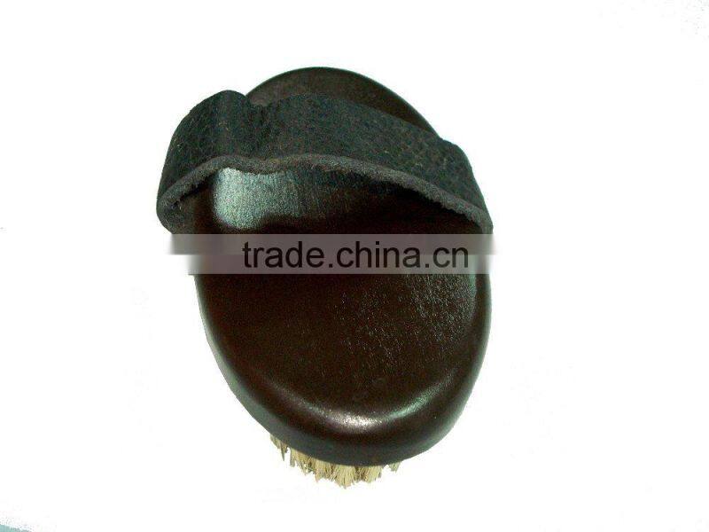 wooden and pure boar bristle mens hair brush