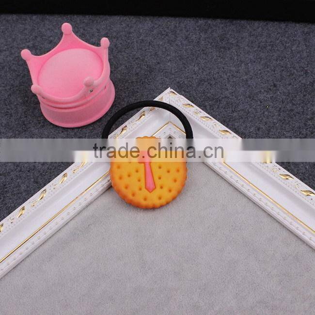 Simulation Omelette biscuit elastic hair band