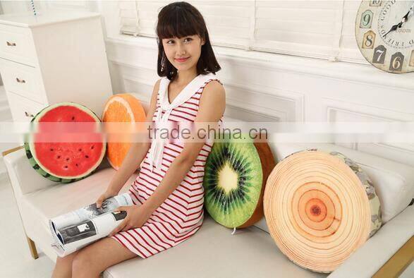 STABILE New household soft sofa cushion plush toys 3D printing fruit shape pillow