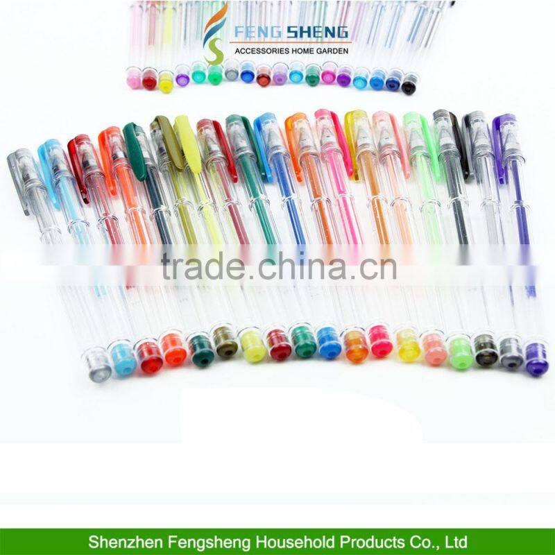 36 Colors Gel Pens School Craft Supplies Assorted Colours Stationery Art