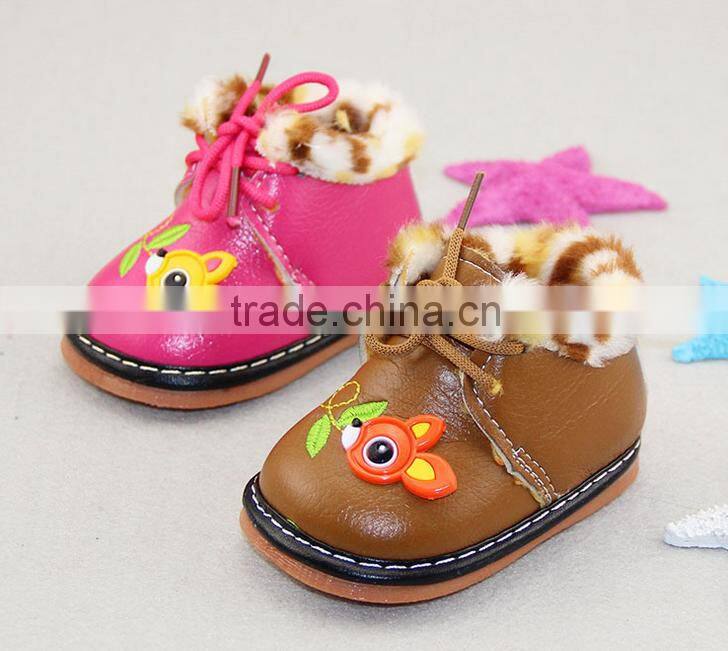 Baby Toddler shoes cartoon add thick soft bottom warm shoes