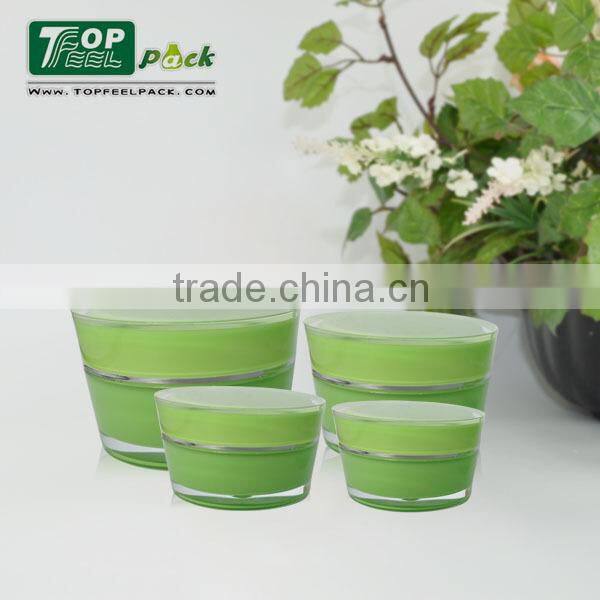 50g Acrylic Plastic Colored Cosmetic Packaging Empty Cream Jar