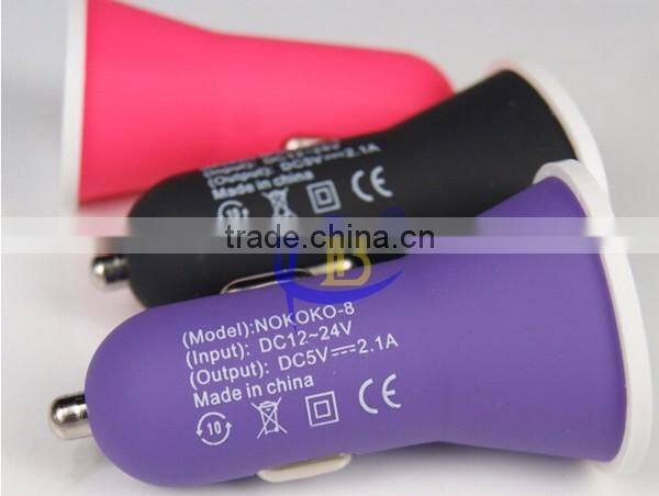 5V 2.1A 2 Port Dual USB Car Charger USB Adaptor For Mobile Phone