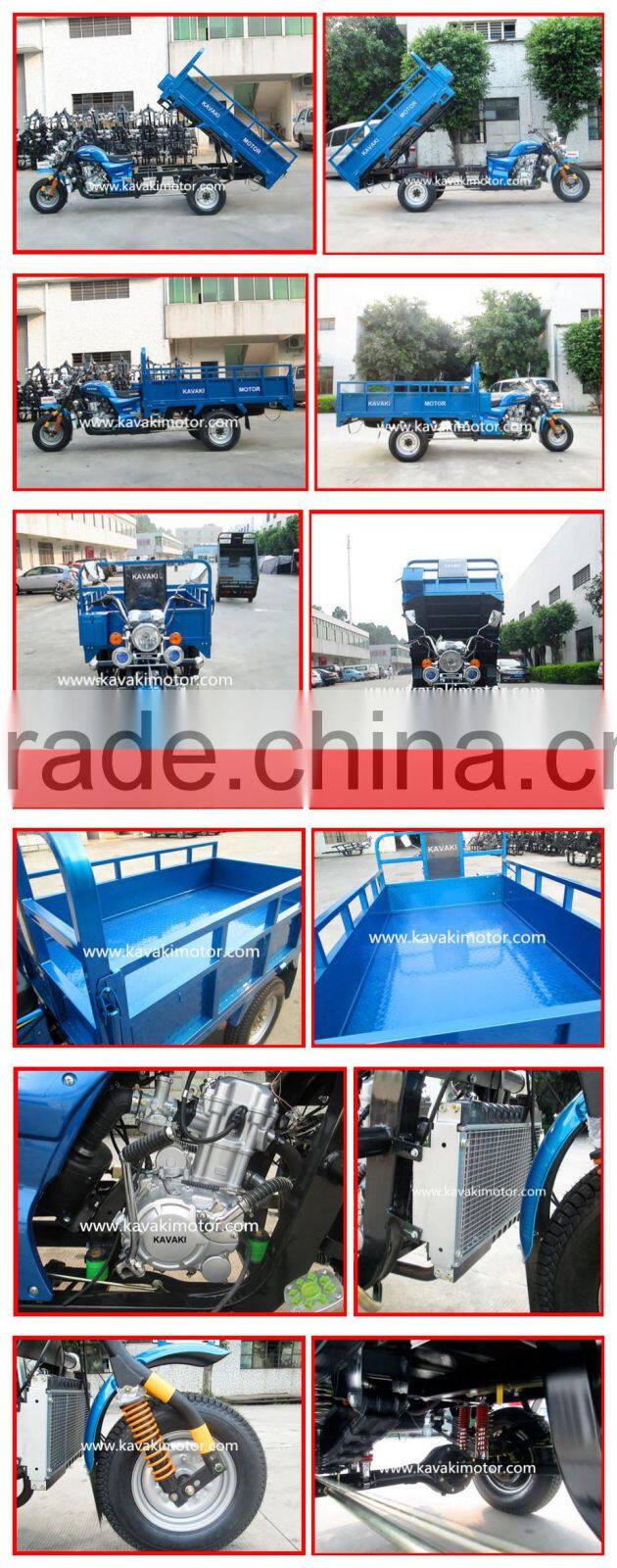 Guangzhou 3 Wheel Cargo Motorcycle Tricycle For Cargo Delivery Using In Farm
