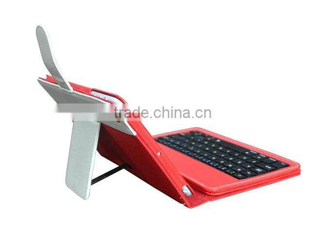 detachable wireless bluetooth leather case , 9.2 inch tablet case