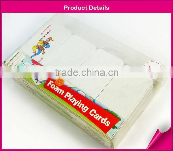 White EVA playing foam card games
