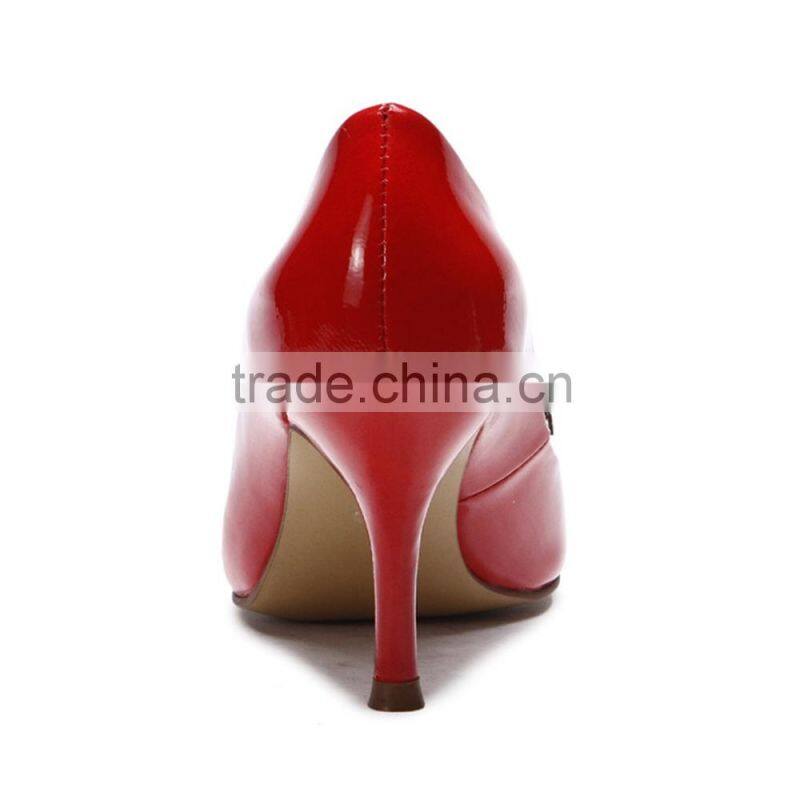 Women High Heel Shoes! Pointed Toe Leather Shoes! Plus Size Woman Shoes! Hot Sale lady Heels Shoes