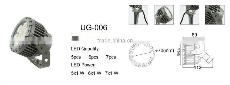 Outdoor waterproof IP65 high lumen and high quality CE RoHs 3*1w led garden light