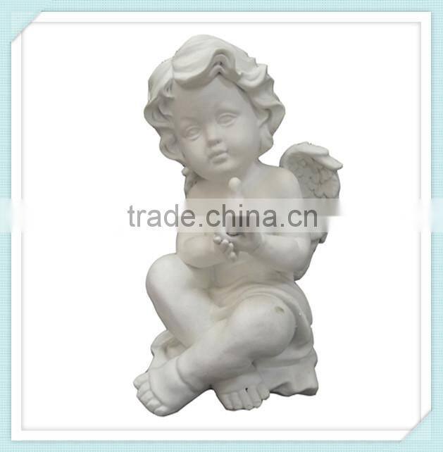 decorative sitting polyresin cherub