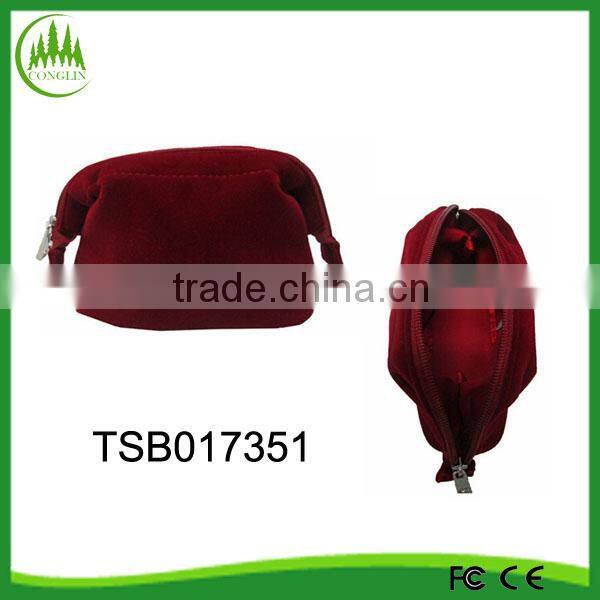 new product fashion China 2015 women felt soft women cosmetic bag fabric