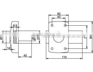 wooden door rim lock knob lock