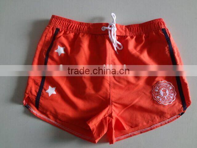 Red Color Short Swimming Board Shorts