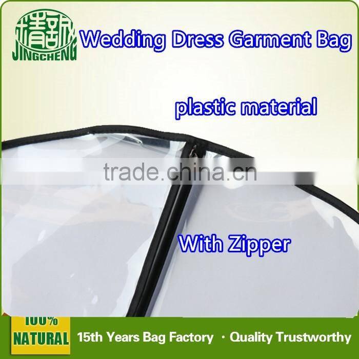 Clear PVC Material Garment Bag Cover/ Wedding Dress Garment Bag Cover