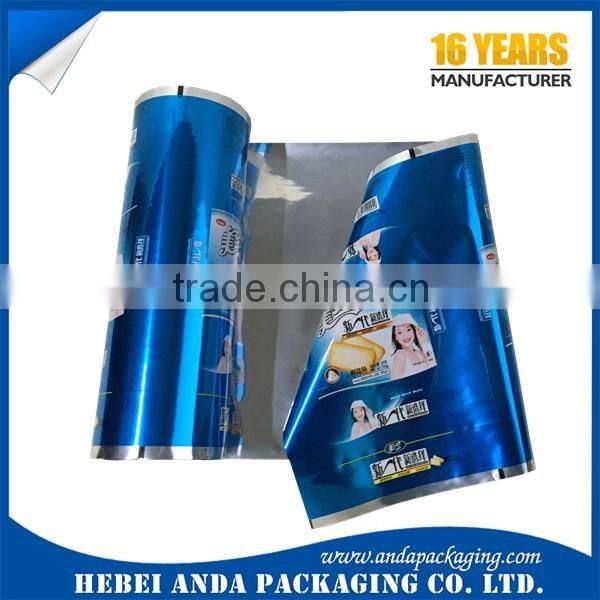 cookie packaging printing film roll/biscuit plastic wrapping film/packaging & printing