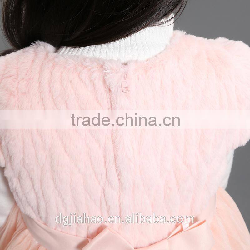 New fashion best-selling short sleeve winter fur baby clothing wholesale