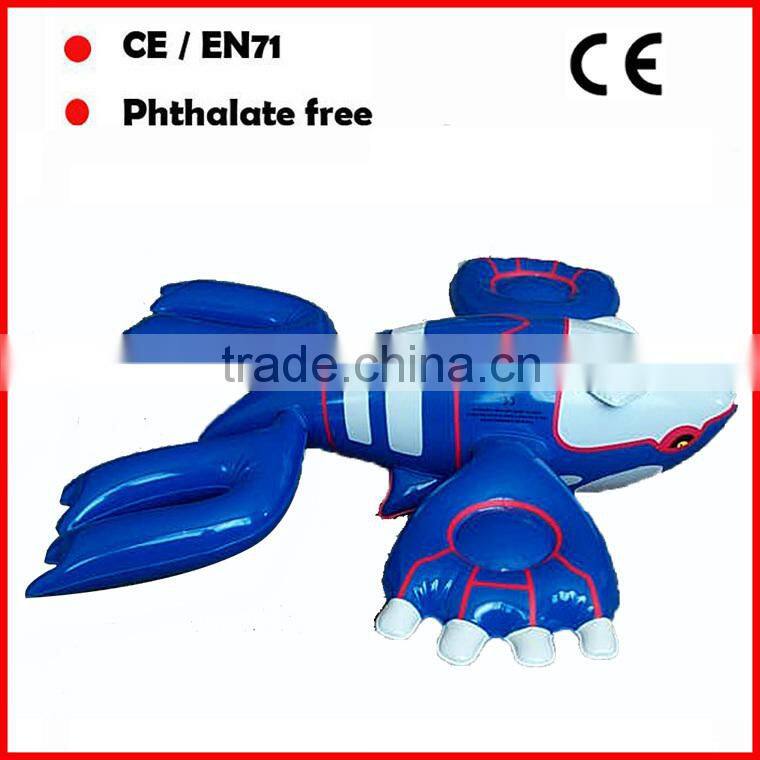 Custom logo printing inflatable animal toys/giant inflatable dolphin for sale