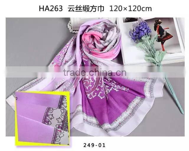 wholesale promotion dubai hijab 120*120cm digital print imitated silk satin square scarf,polyester satin hijab scarf head wear