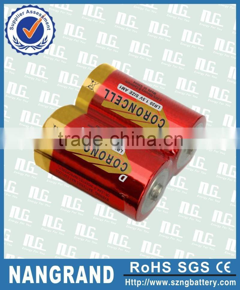 lr20 size d dry cell battery with high quality