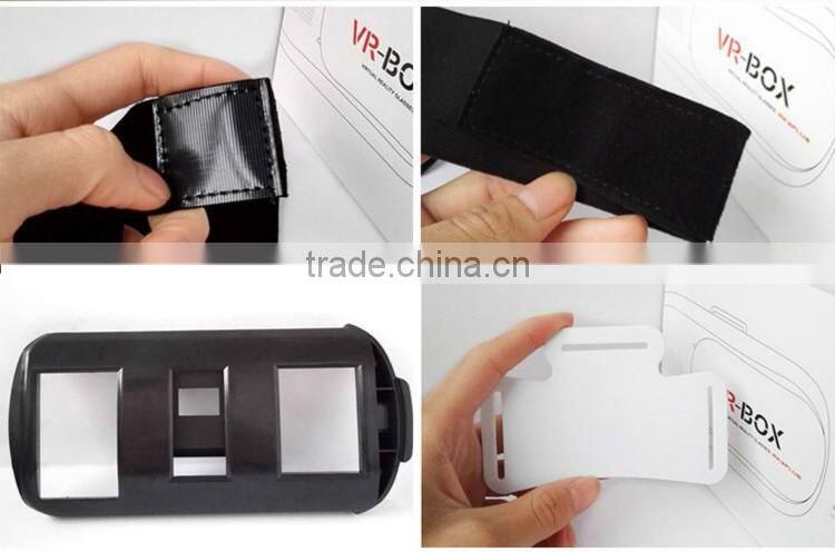 Top Sale HD Virtual Reality 3D VR Box With Bluetooth Remote Controller.