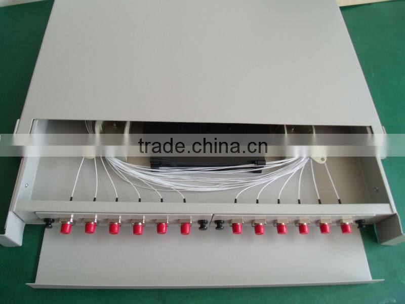 24 SC cores Slidable Rack-mount Fiber Optic Distribution Frame(ODF)