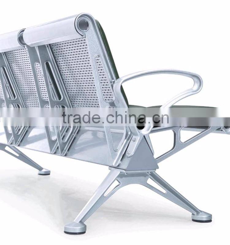 Hot sale! 3-seater cold roll stainless steel hospital waiting chair